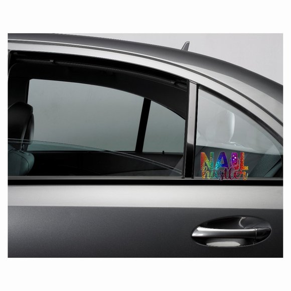 Nail Hustler.-Vinyl Decals-Cool Sticker-Funny Sticker-Lap… - Picture 3 of 4